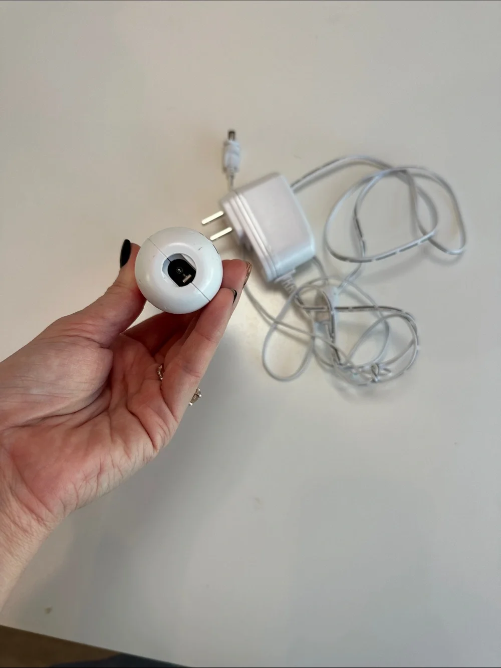 PMD Facial Device and Charger - White & Pink
